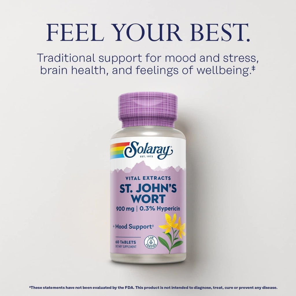Solaray St. John's Wort Aerial Extract One Daily - 60 Tablets