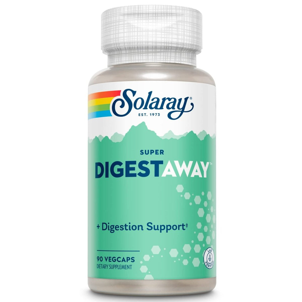 Solaray Super Digestaway Digestive Enzymes - Support for Digestion & Nutrient Absorption - 90 VegCaps   04801