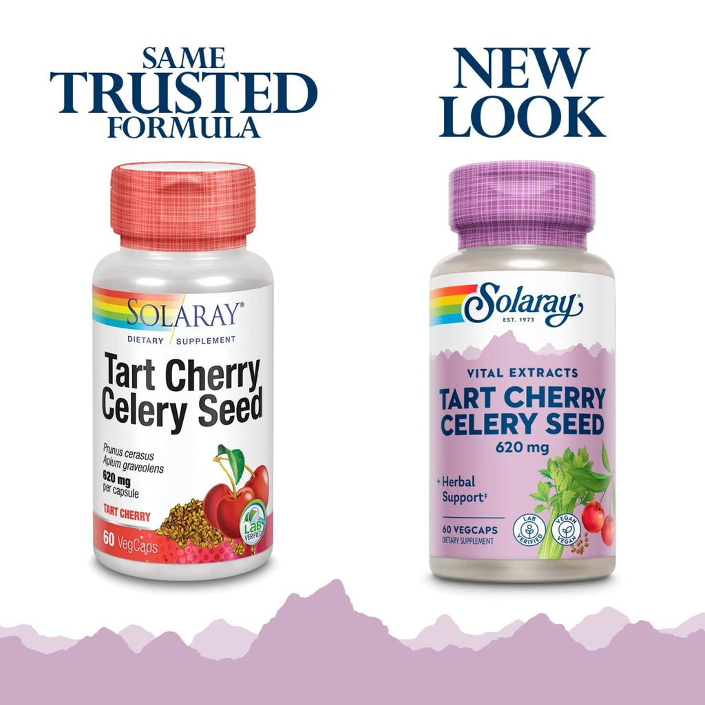 Solaray Tart Cherry & Celery Seed - 60 VegCaps