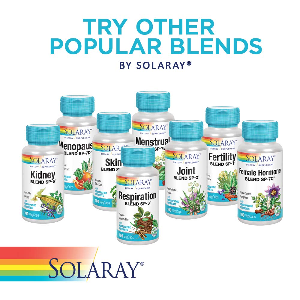SOLARAY Thyroid Blend SP-26 | Herbal Blend w/Cell Salt Nutrients to Help Support Healthy Thyroid Function | Non-GMO, Vegan | 100 VegCaps