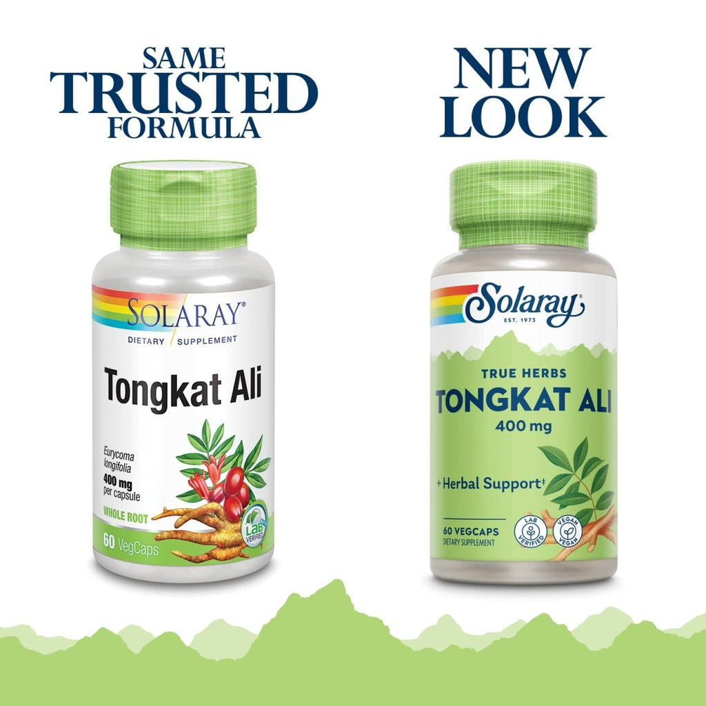 Solaray Tongkat Ali Root 400 mg VCapsules, 60 Count 54433