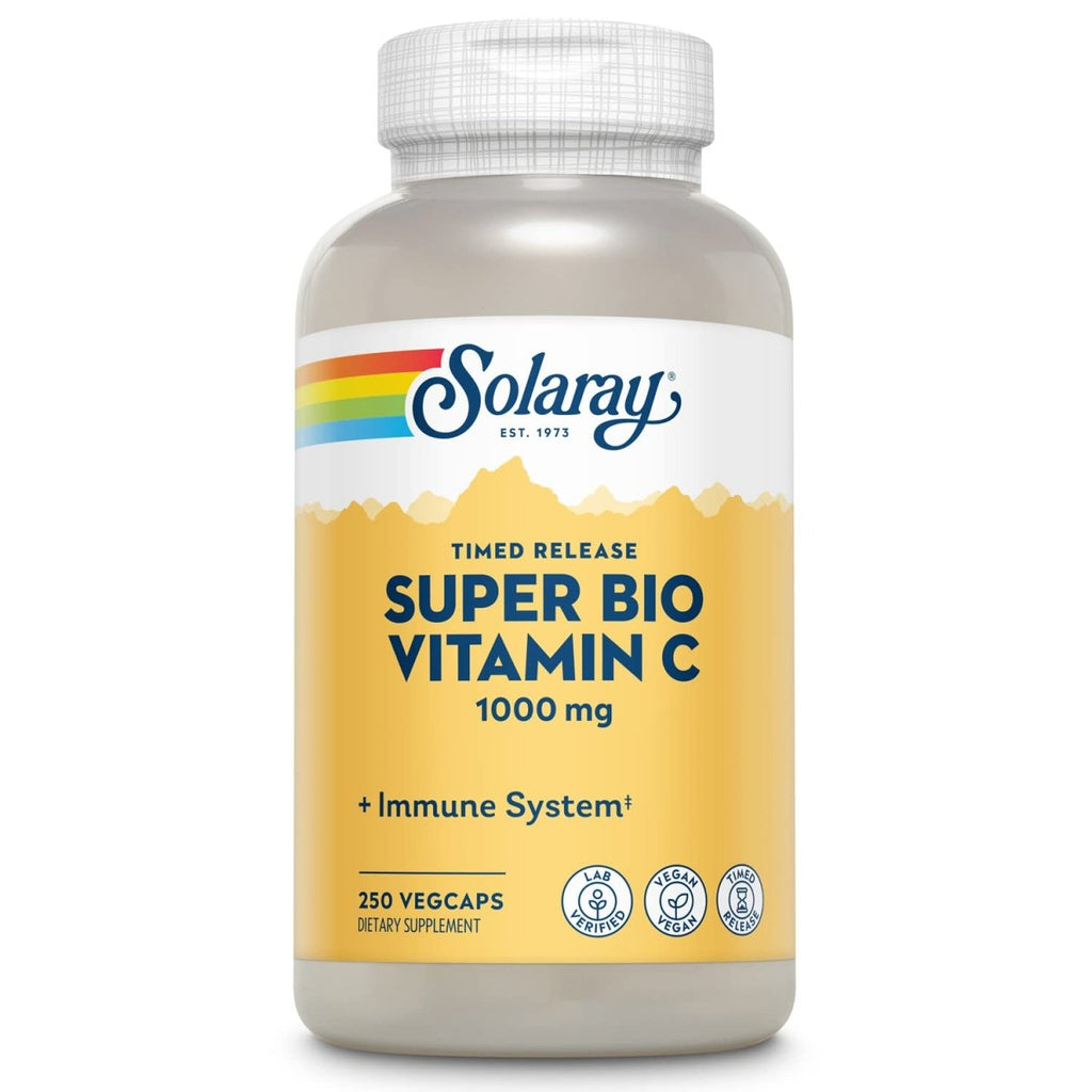 Solaray, Tstr Super Bio C - Buffered, 250 Count