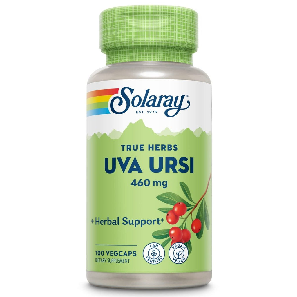 SOLARAY Uva Ursi Leaf 460 mg | Healthy Bladder, Kidney & Urinary Tract Function Support | Non-GMO | 100ct (Take 3 Daily)