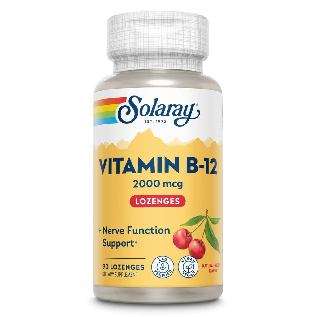 Solaray Vitamin B 12 2000mcg, 90 Lozenges