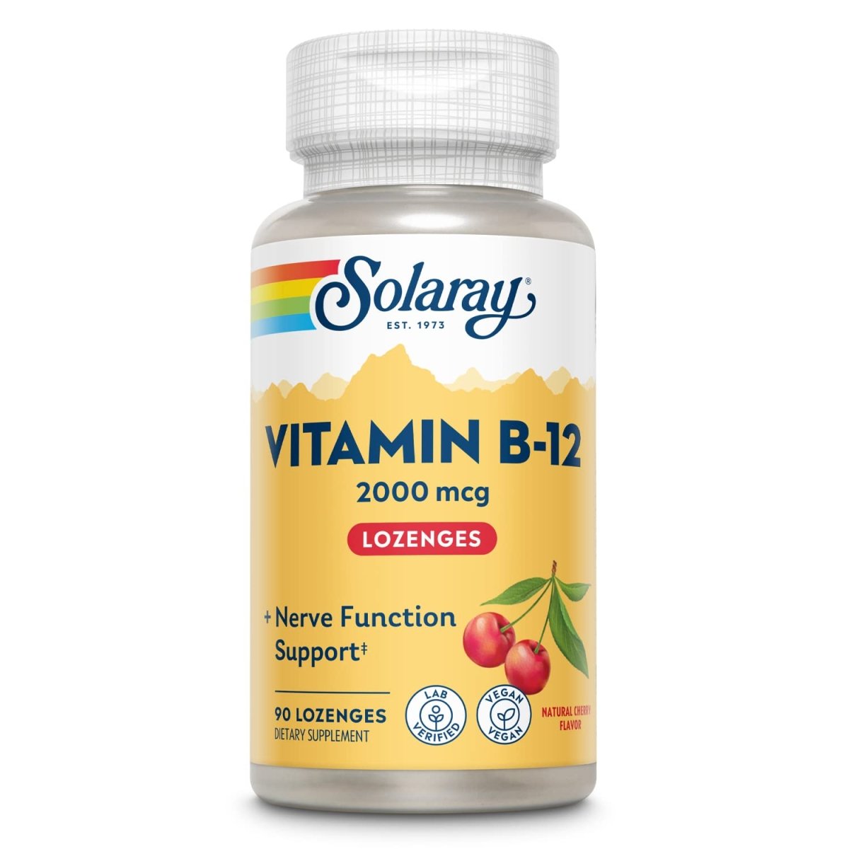 Solaray Vitamin B 12 2000mcg, 90 Lozenges
