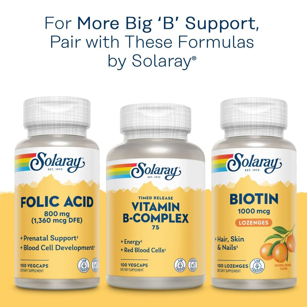 Solaray Vitamin B 12 2000mcg, 90 Lozenges