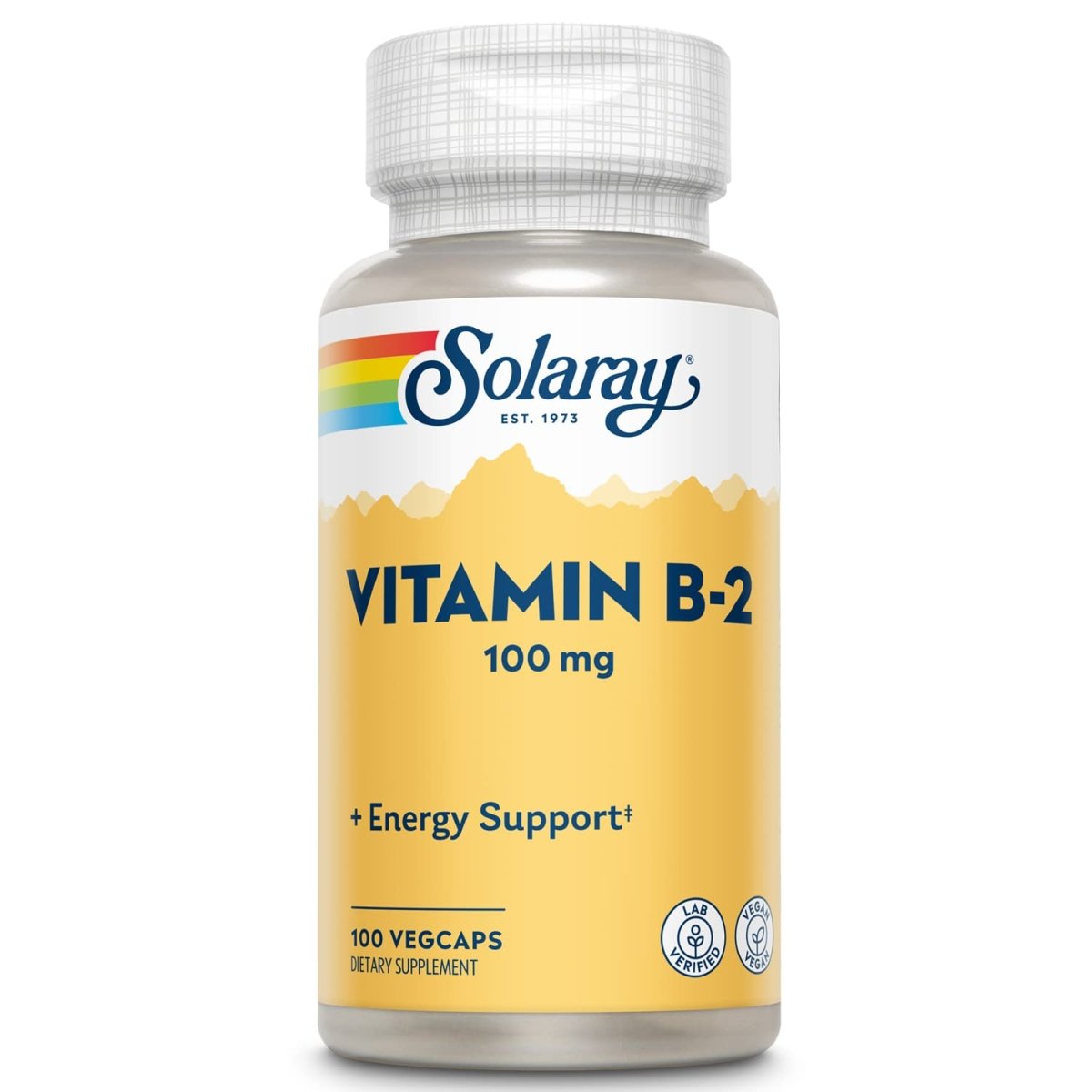 SOLARAY Vitamin B-2 Riboflavin 100 mg with Aloe Vera - 100 CT