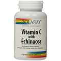 SOLARAY Vitamin C & Echinacea Root | Healthy Immune System Support with 500mg VIT C & 300mg Echinacea per VegCap | 120ct