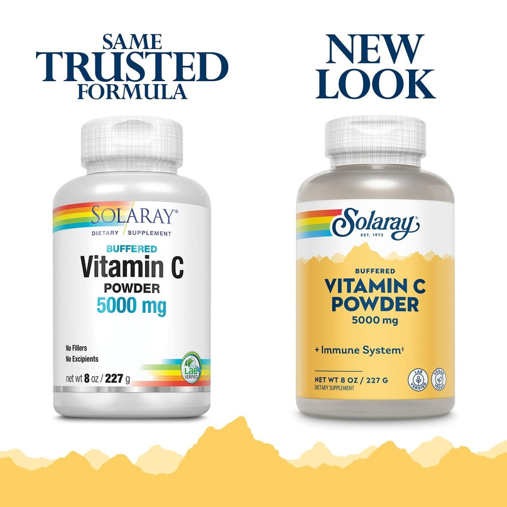 Solaray, Vitamin C Powder Non Acidic 5000mg, 8 Ounce