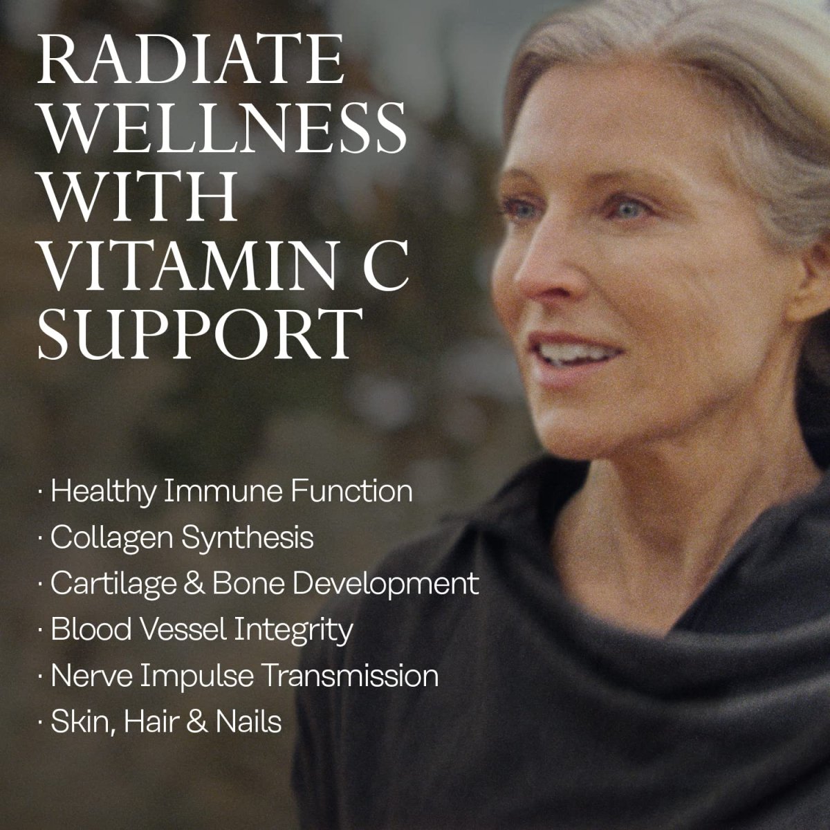 SOLARAY Vitamin C w/Rose Hips, Acerola & Bioflavonoids, 1000mg, Supports Immune Function & Healthier Skin, Hair, Nails, Non-GMO, Vegan, 250 CT