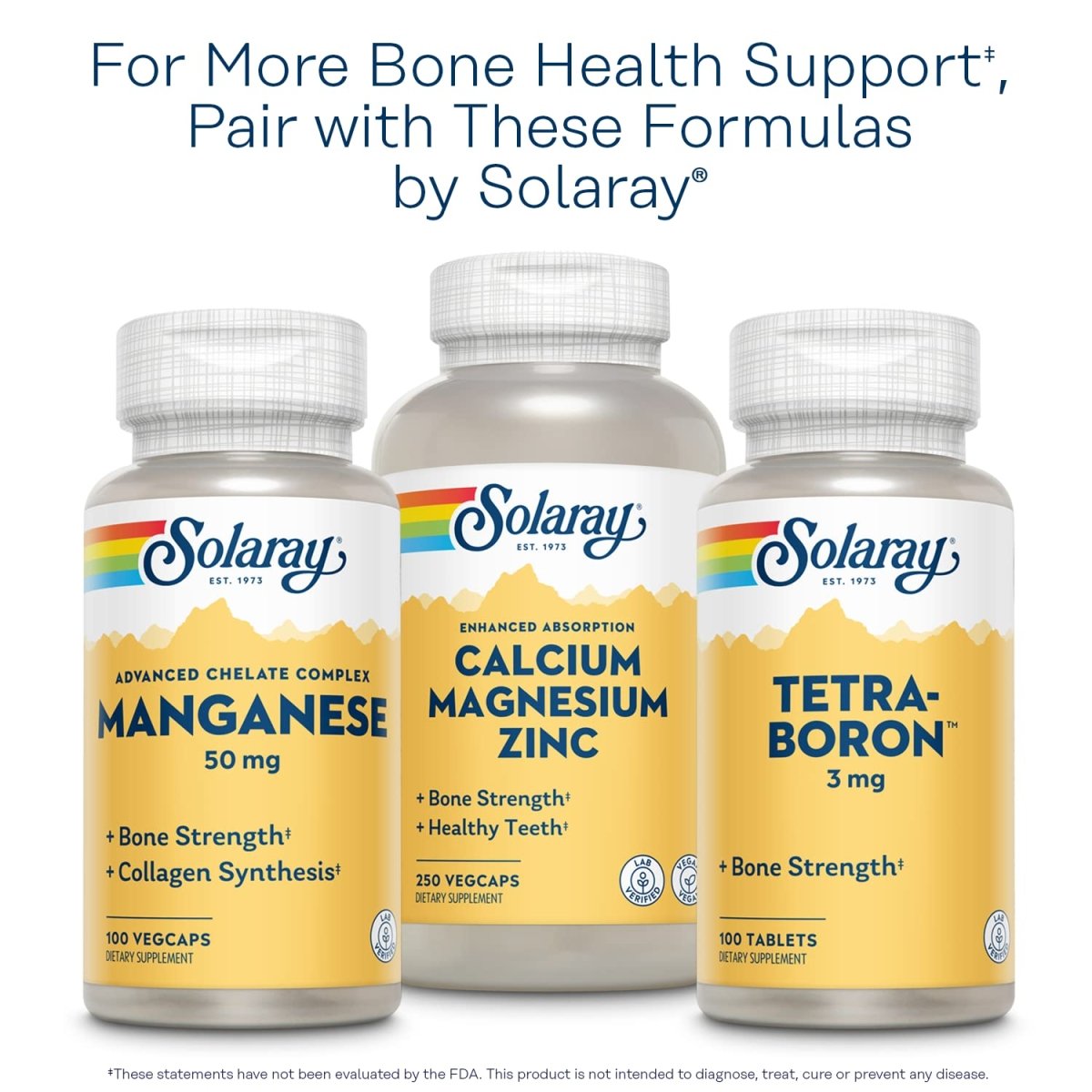 SOLARAY Vitamin D3 + K2, D & K Vitamins for Calcium Absorption and Support for Healthy Cardiovascular System & Arteries, Non-GMO & No Soy (120 Servings, 120 VegCaps)