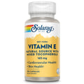 SOLARAY Vitamin E Dry 200 IU with Mixed Tocopherols - Supports Healthy Cardiac Function & Skin Health - 100 Count