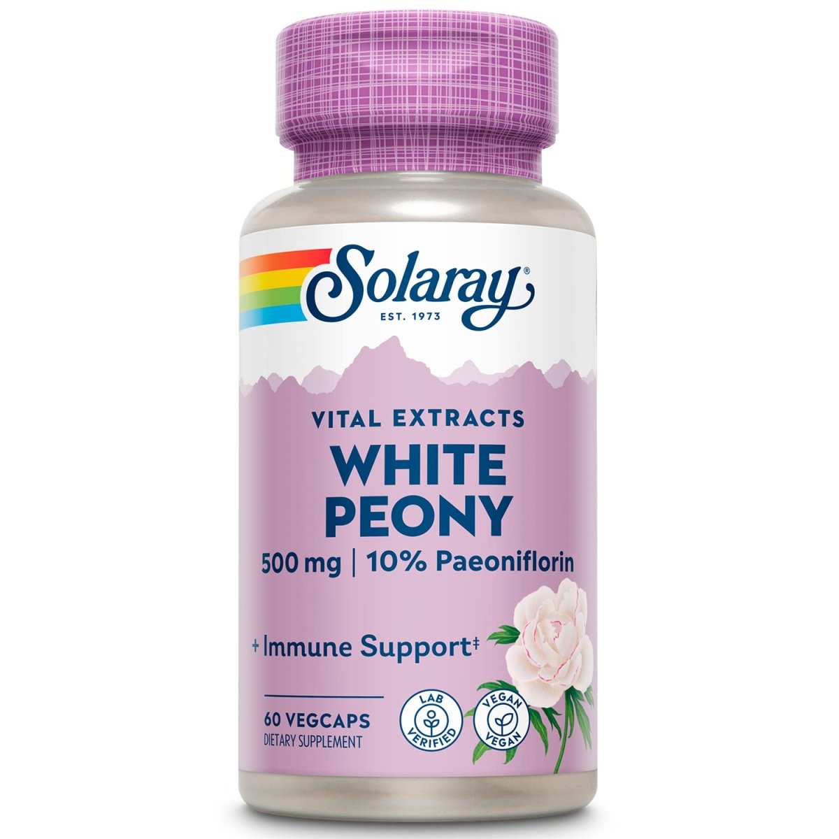 SOLARAY White Peony Root Extract | 60 VegCaps