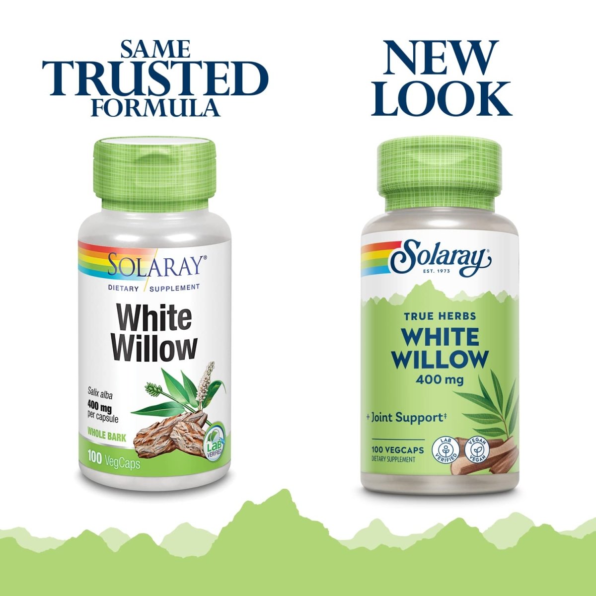 Solaray White Willow Bark 400mg - 100 Capsules   01660
