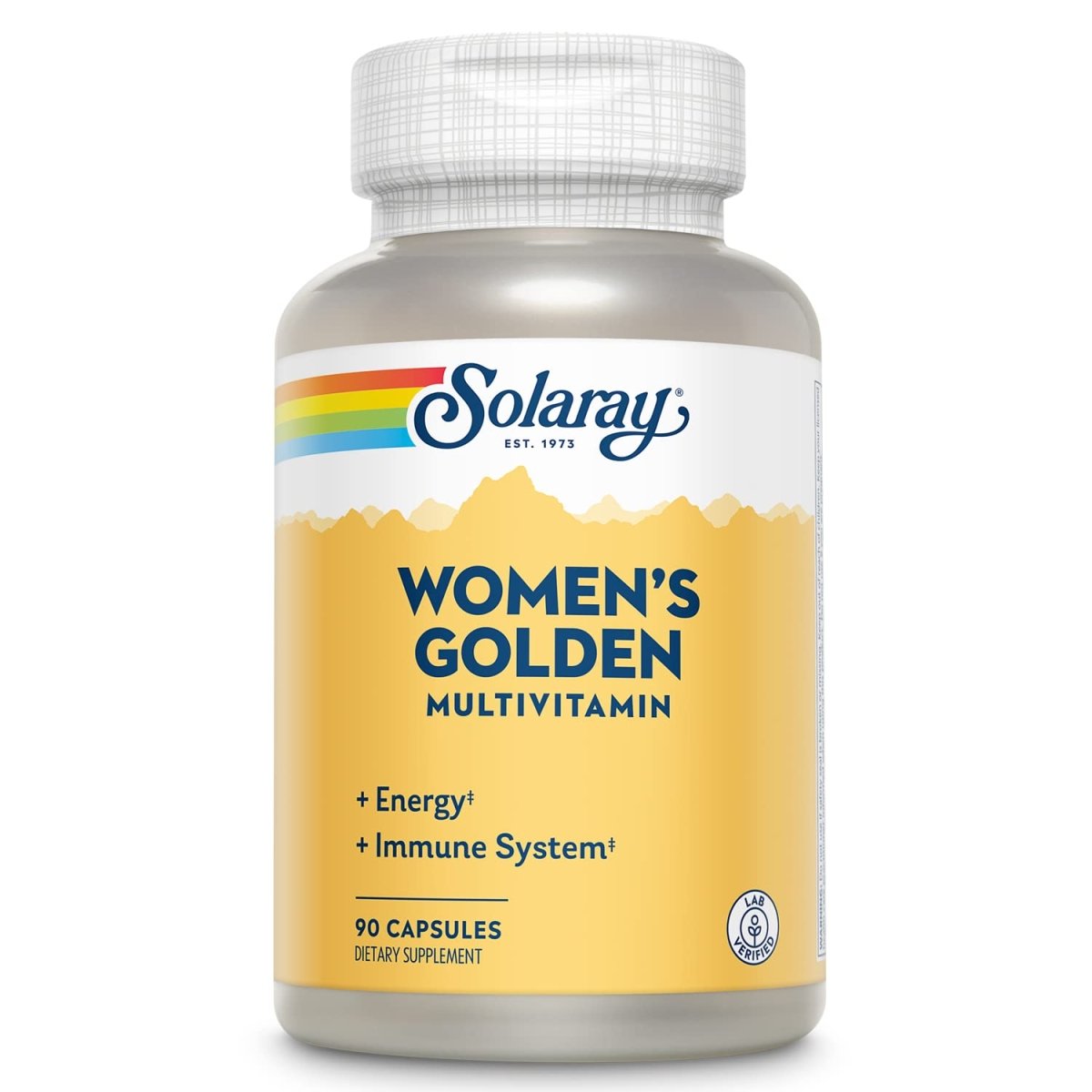 SOLARAY Women's Golden Multi-Vita-min Capsules, 90 Count