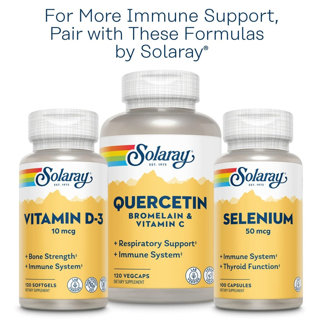 Solaray Zinc 50mg 100 Serv, 100 VegCaps