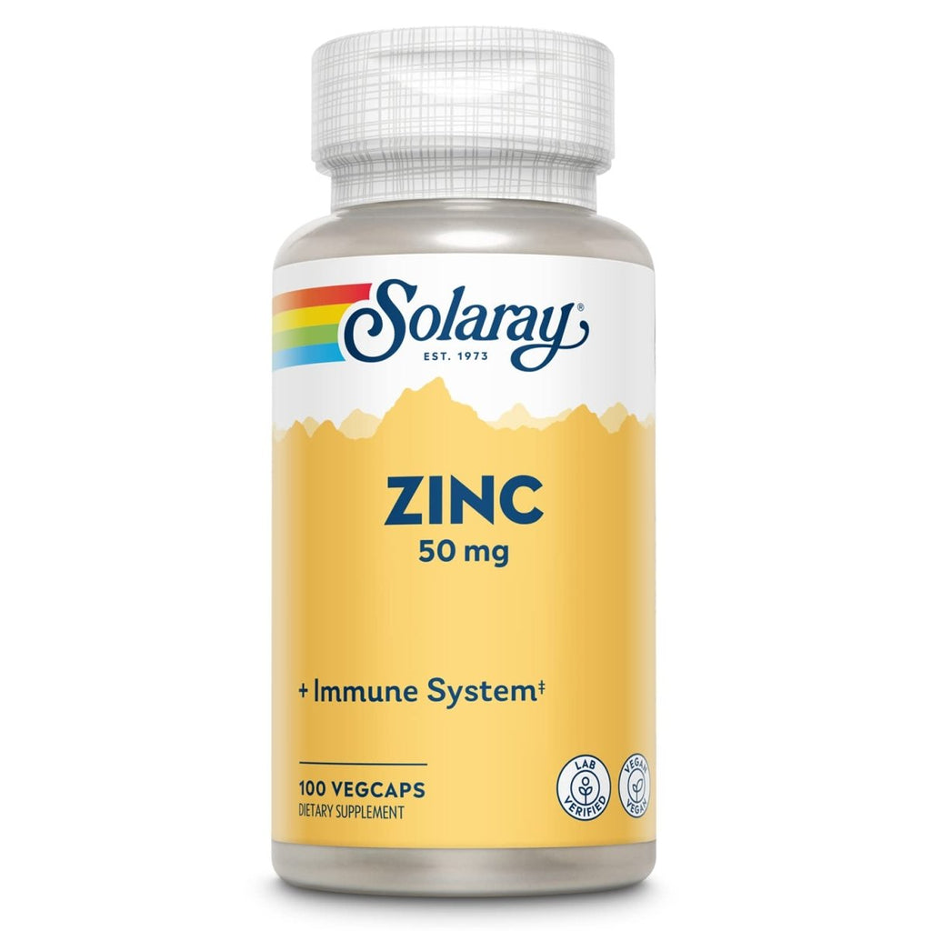 Solaray Zinc 50mg 100 Serv, 100 VegCaps
