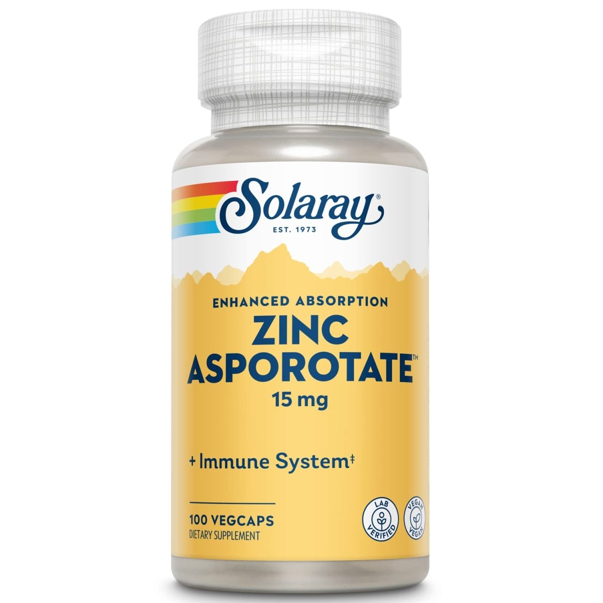 Solaray - Zinc Asporotate, 15 mg, 100 capsules  04700