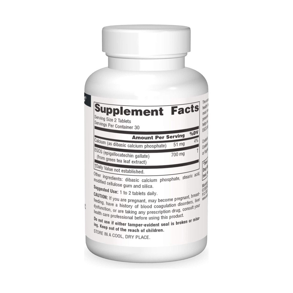 Source Naturals - EGCG 350 mg. - 60 Tablets