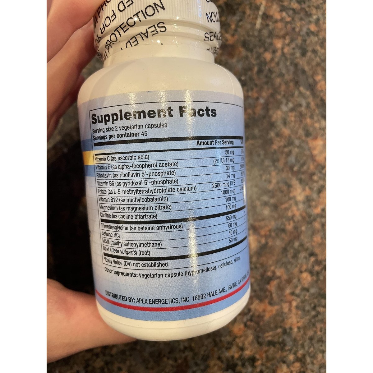 Super Methyl-SP (K-112), Apex Energetics, 90 Capsules