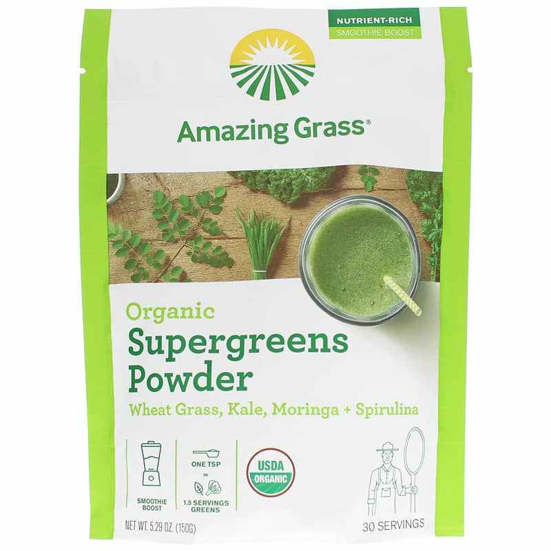 Amazing Grass Organic Supergreens Powder 30 Servings 150 Grams