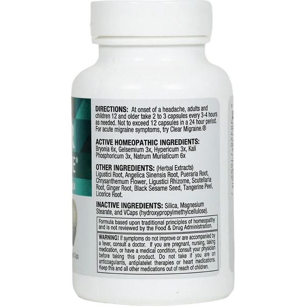 Clear Products Clear Headache 60 Capsules - CX0001