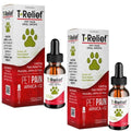 T-Relief Pet Pain Oral Drops Arnica +12 Dogs & Cats - Fast-Acting Soother - 1.69 oz (2 Pack)