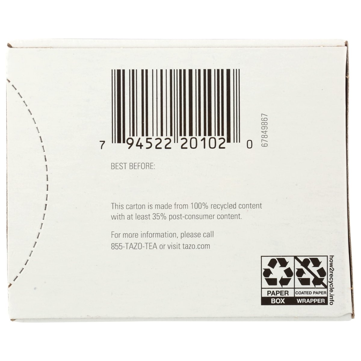 Tazo - Green Tea Green Ginger - 20 Tea Bags