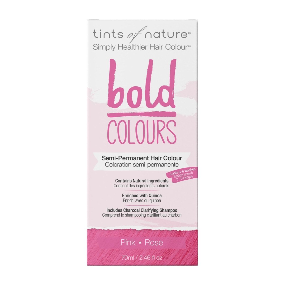 Tints Of Nature - Semi-Permanent Hair Color Bold Pink - 2.46 fl. oz.