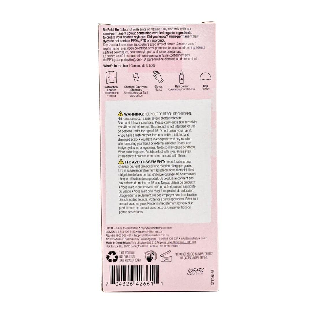 Tints Of Nature - Semi-Permanent Hair Color Bold Pink - 2.46 fl. oz.