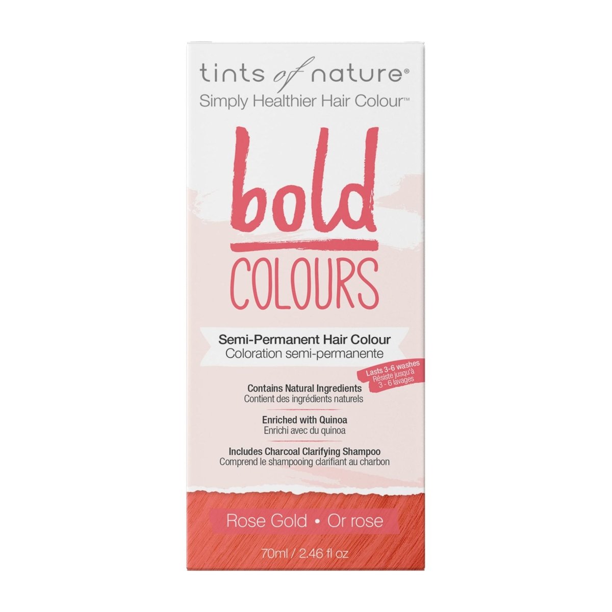 Tints Of Nature - Semi-Permanent Hair Color Bold Rose Gold - 2.46 fl. oz.