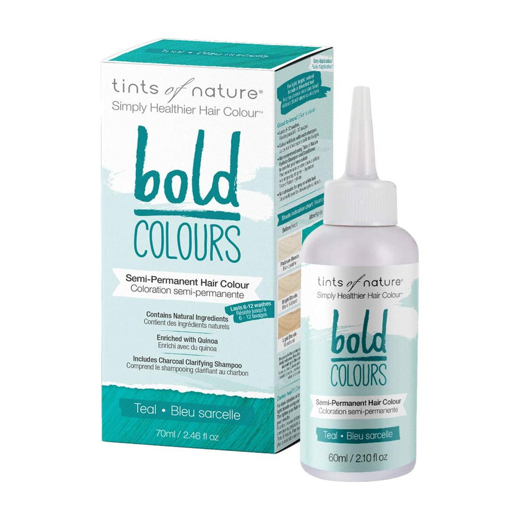 Tints Of Nature - Semi-Permanent Hair Color Bold Teal - 2.46 fl. oz.