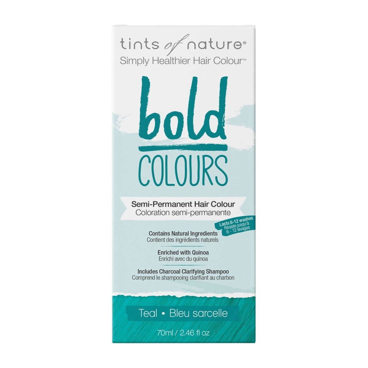 Tints Of Nature - Semi-Permanent Hair Color Bold Teal - 2.46 fl. oz.