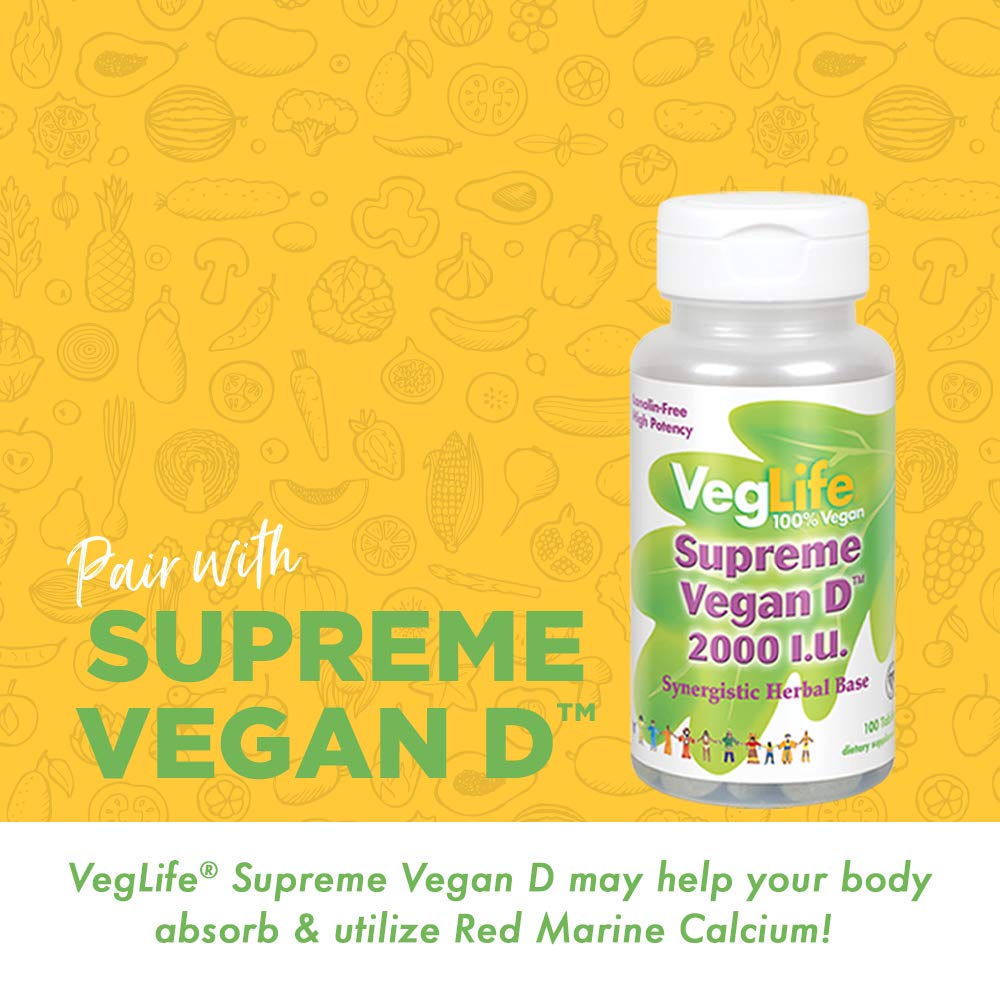 VegLife - Red Marine Calcium - 90 Tablets