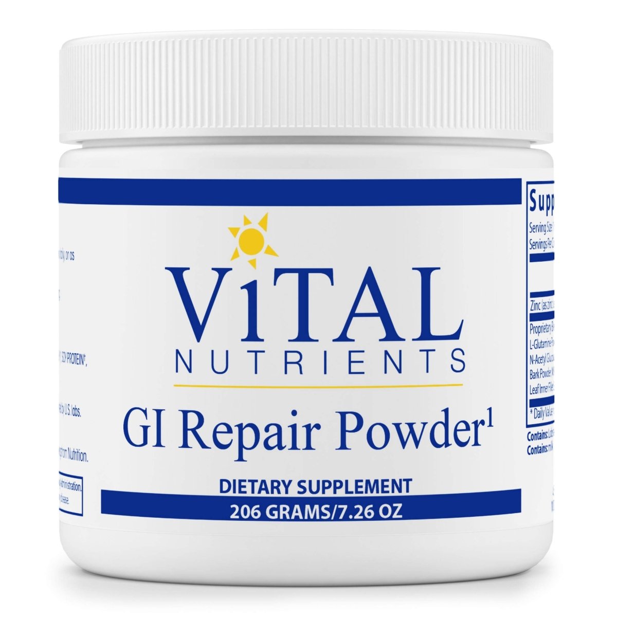 Vital Nutrients GI Repair Powder 168 or 208 Grams?