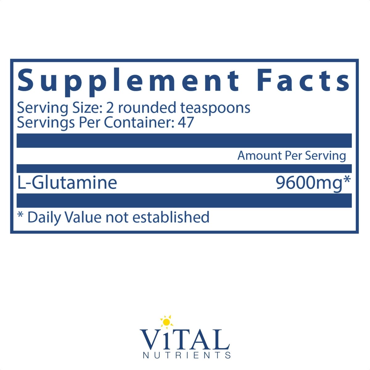 Vital Nutrients Glutamine Powder 16oz