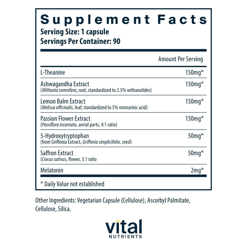 Vital Nutrients Sleep + Recover  90 Capsules