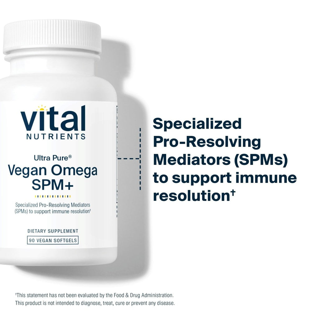 Vital Nutrients Ultra Pure Vegan Omega SPM  90 Mini Softgels
