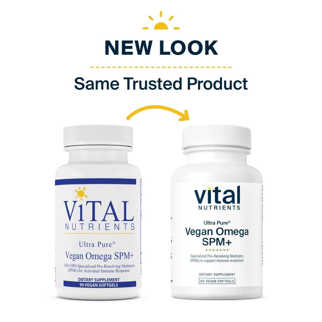 Vital Nutrients Ultra Pure Vegan Omega SPM  90 Mini Softgels