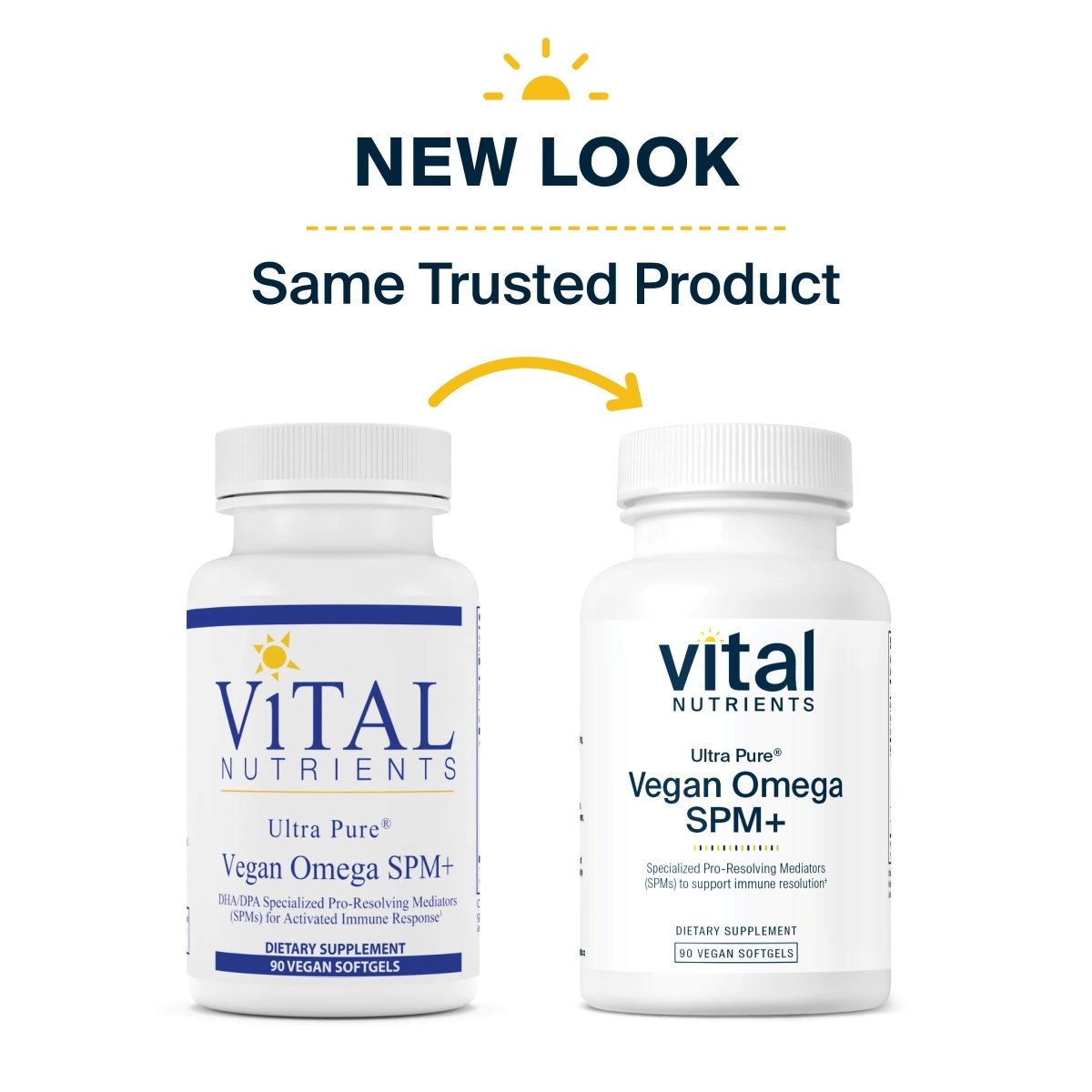 Vital Nutrients Ultra Pure Vegan Omega SPM  90 Mini Softgels