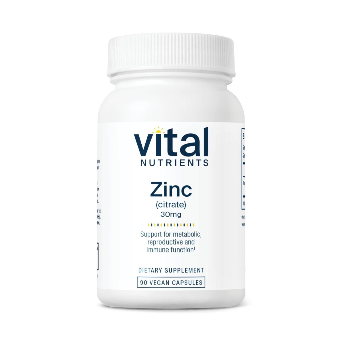 Vital Nutrients Zinc Citrate 30mg 90 Vcaps