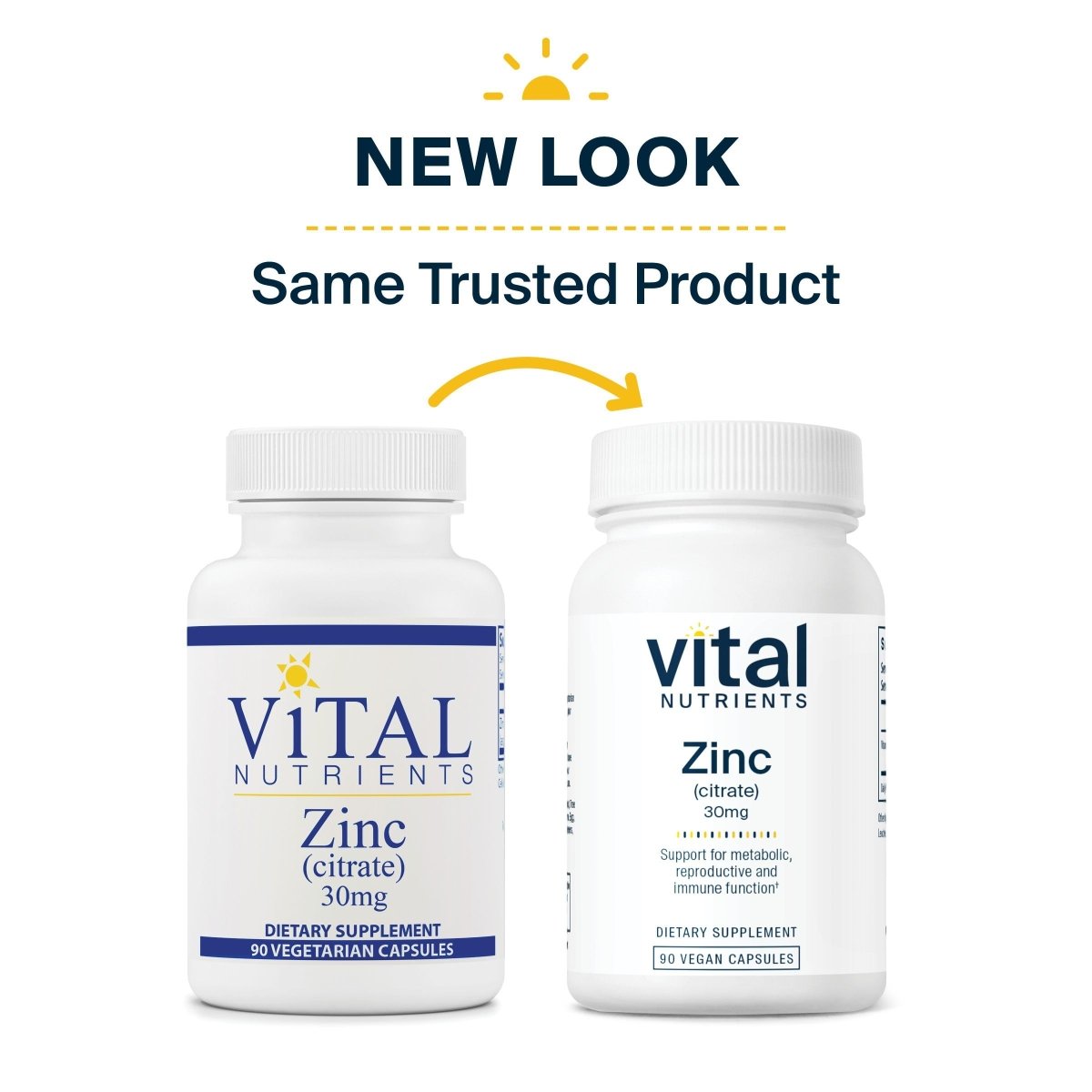 Vital Nutrients Zinc Citrate 30mg 90 Vcaps