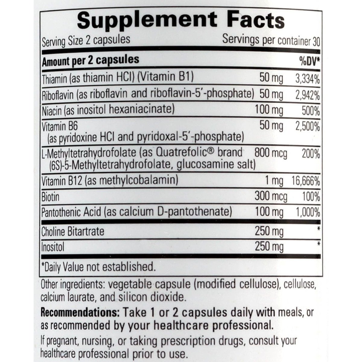 Vitamins & Minerals Active B-Complex Dairy Free | Vegan | Gluten Free