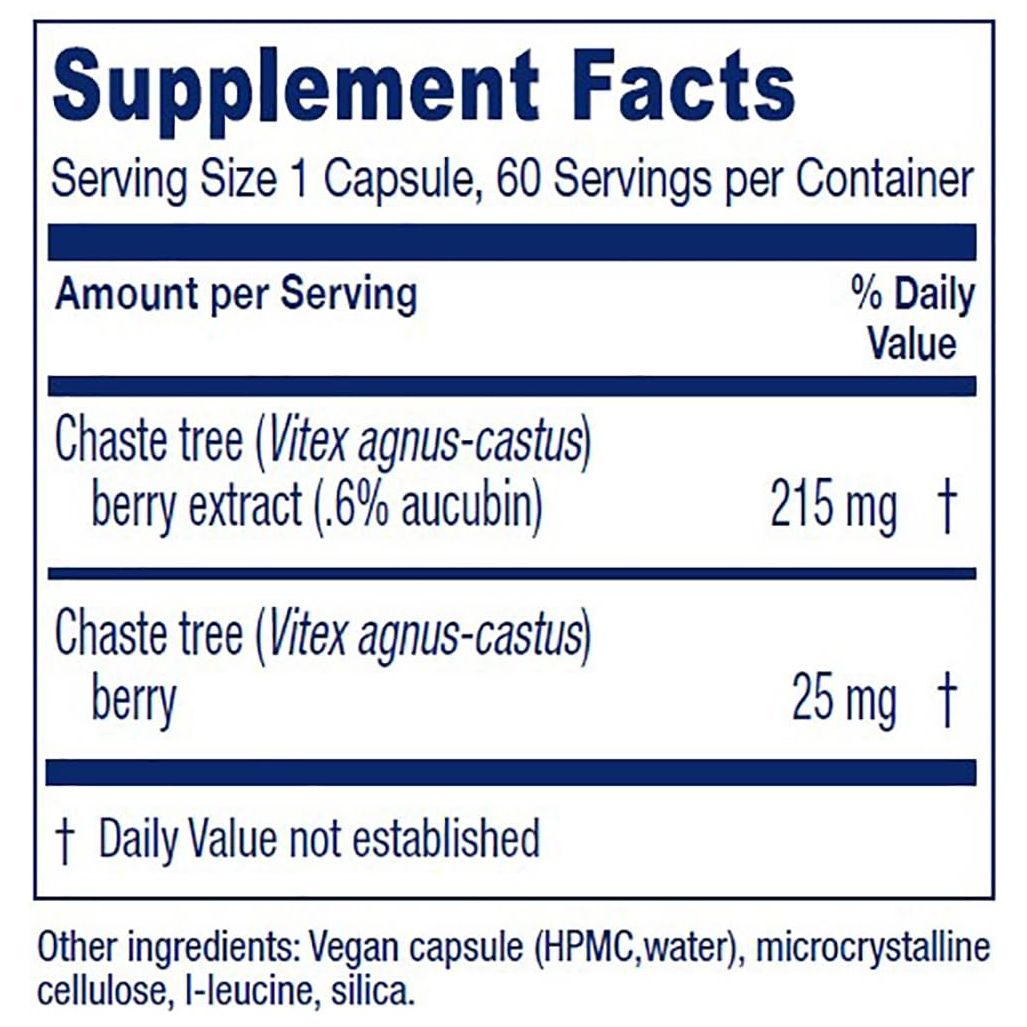 Vitanica Chaste Tree Berry 60 Vcaps