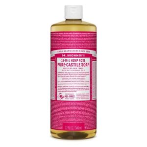 Dr. Bronner's Organic Pure Castile Liquid Soap Rose 32 fl oz