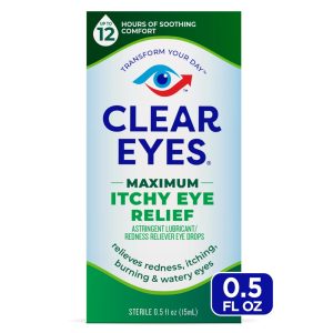 Clear Eyes Itchy Eye Relief, Maximum, Sterile 0.5 Fl Oz
