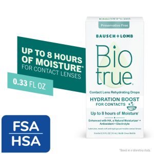 Biotrue® Hydration Boost Contact Lens Rehydrating Drops – 0.33 Fl Oz