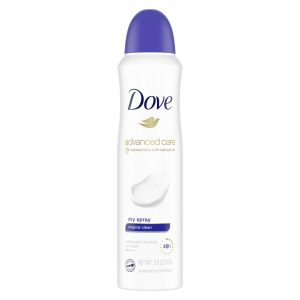 Dove Advanced Care Dry Spray Original Clean Antiperspirant Deodorant 3.8 Oz