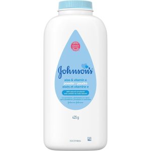 Johnson's Pure Cornstarch Baby Powder, Soothing Aloe & Vitamin E, 15 Oz