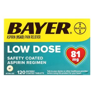 Bayer Safety Coated Aspirin Regimen Low Dose, 81 mg